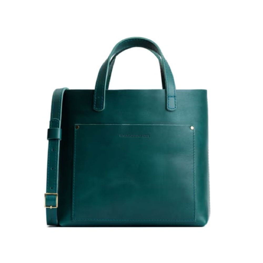Portland Leather Teal Crossbody Bag